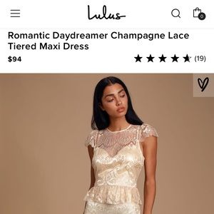 Lulu’s Romantic Daydreamer Lace Dress Size XS